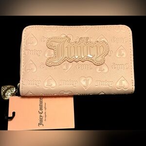 NWT•Juicy Couture Blush Pink Embossed Wallet